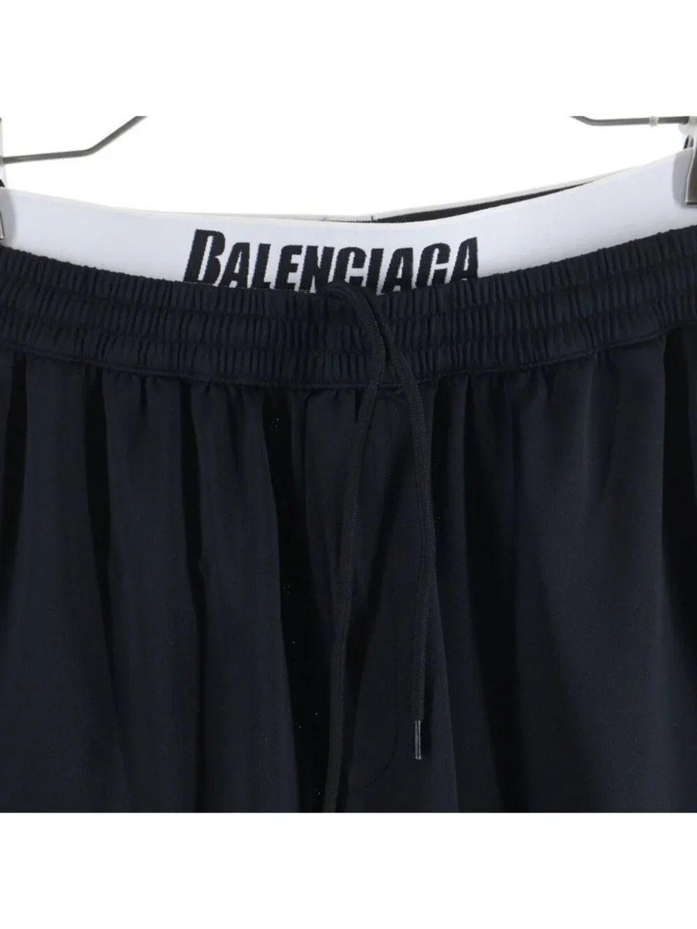 Balenciaga Logo Mesh Shorts Black